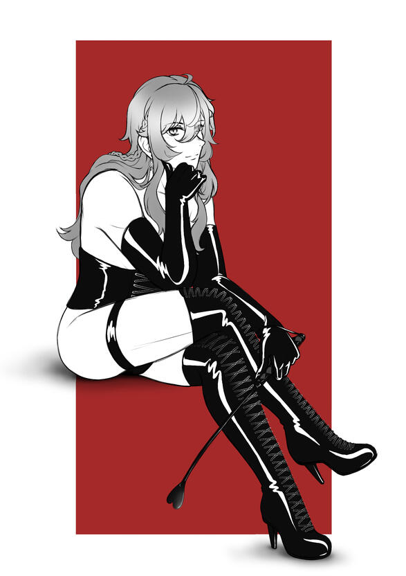Fanart of Hyasha from Noctilucent: Before Dawn. Done digitally. (2026)